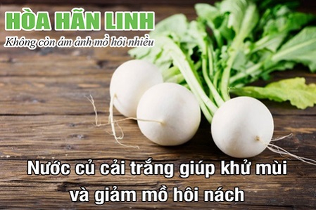 Cách chữa mồ hôi nách dân gian với củ cải trắng.jpg